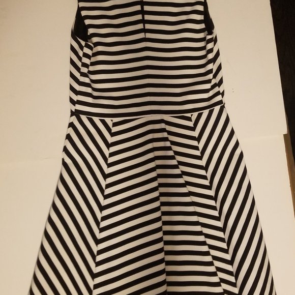 Express Black & White Striped Dress - Picture 3 of 5